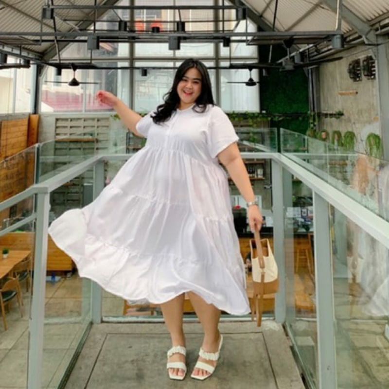 CLAUDIA Dress Bigsize korean style/Dress Jumbo Wanita/