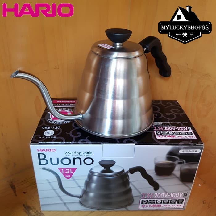 Hario VKB-120HSV 1.2 Liter V60 Drip Kettle Buono VKB-120 HSV 1200ML