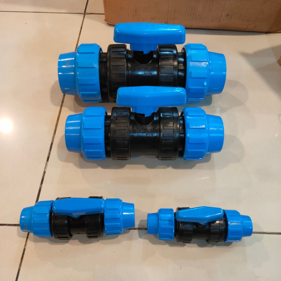 Ball Valve Full Compression HDPE 63×2 inch Merk HQ