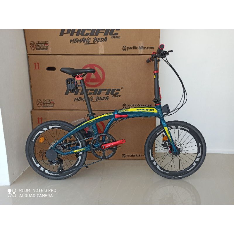 Sepeda Lipat Pacific Noris 2.2 22inch 8 Speed Green