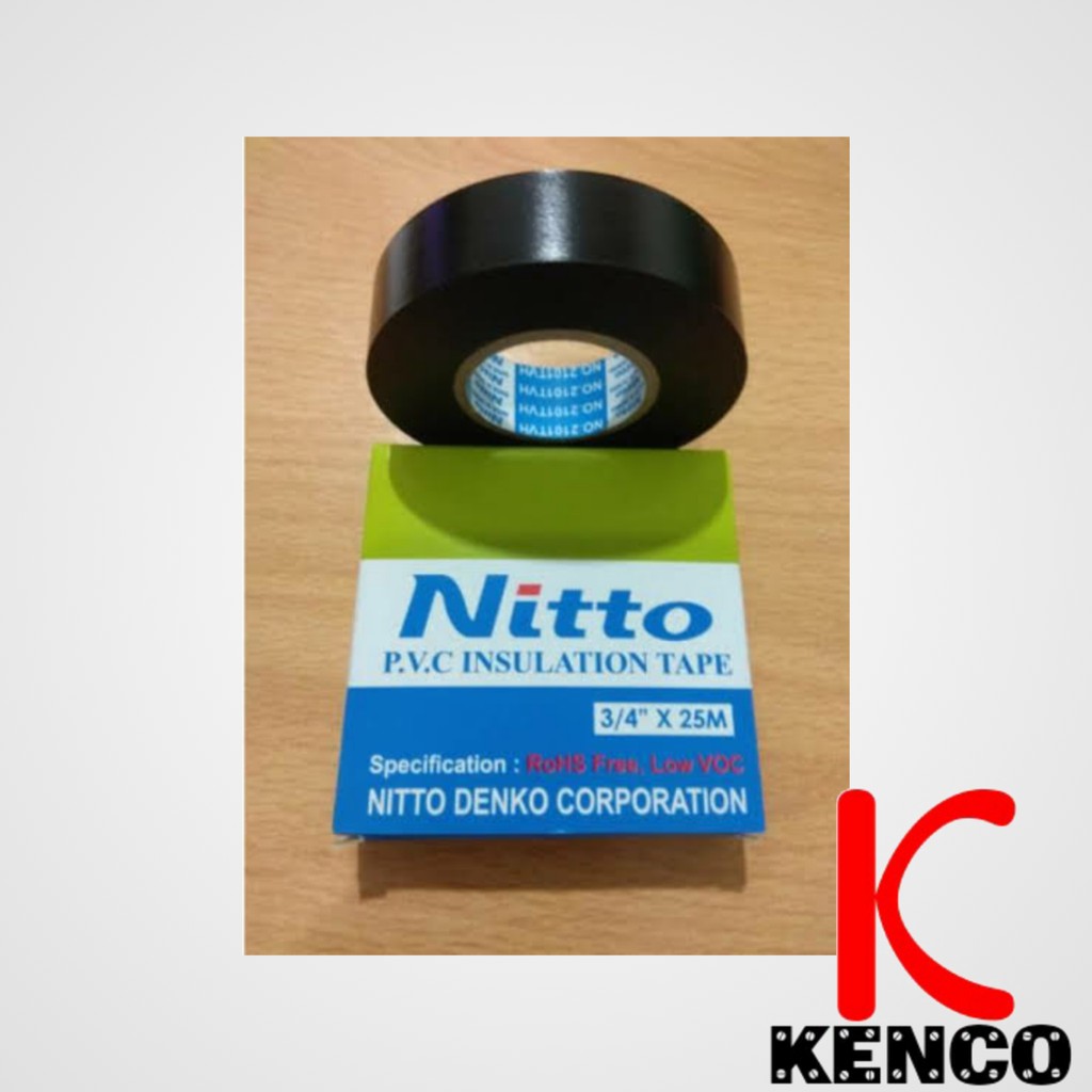 

ISOLASI LISTRIK NITTO 3/4 x 25 m SOLATIP KABEL NITTO / SOLASI / LAKBAN