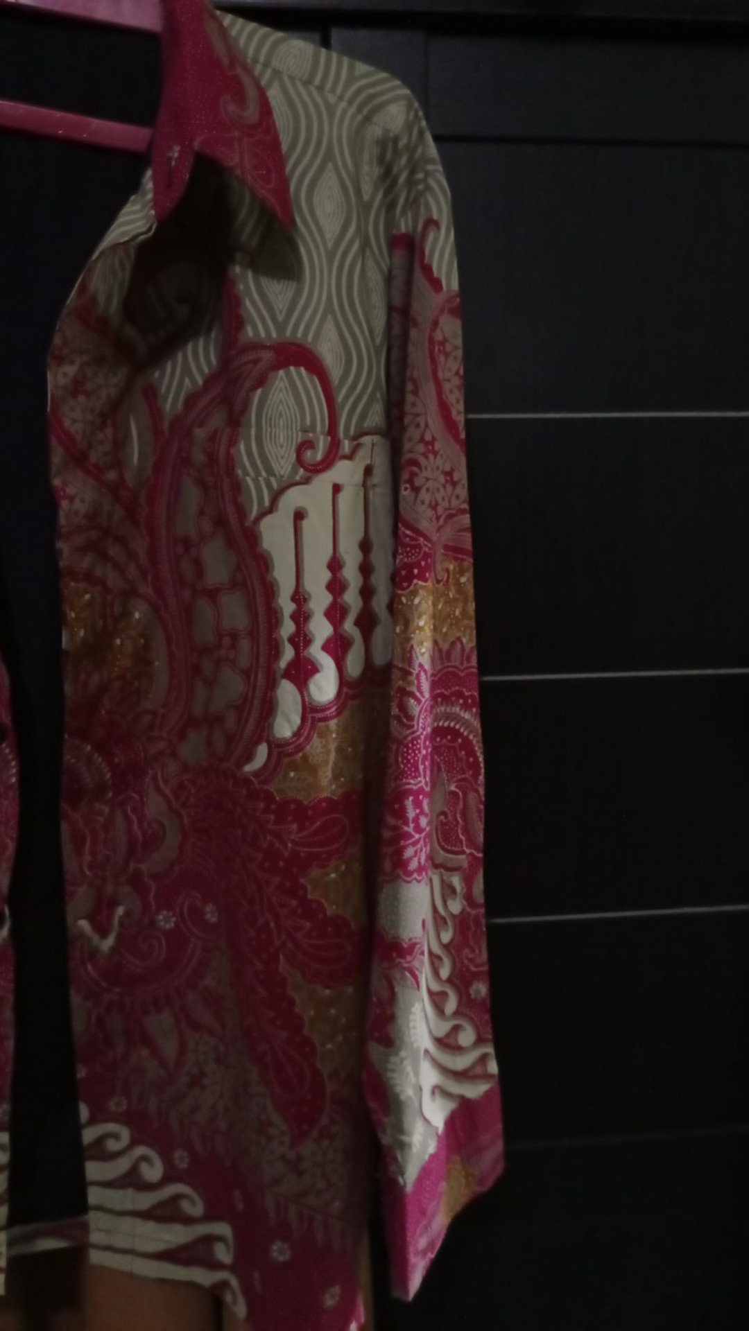 Batik Pria Opo Pink Full Furing Katun Halus Sragenan Size M-xxl Asli Solo