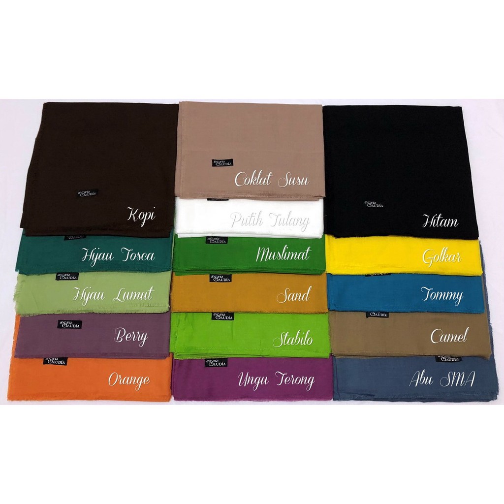 Jilbab / Hijab ANSANIA SAUDIA Rawis Segiempat / Square / Katun Premium Original Part 1