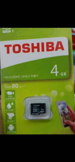 Micro SD Toshiba 4GB - Memory Card 4 GB - MicroSD Toshiba