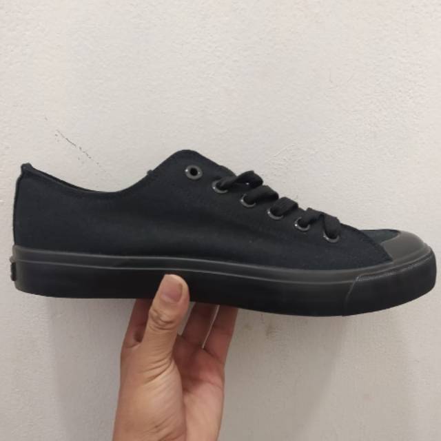 Sepatu Airwalk Full Black Basic Canvas Shopee Indonesia