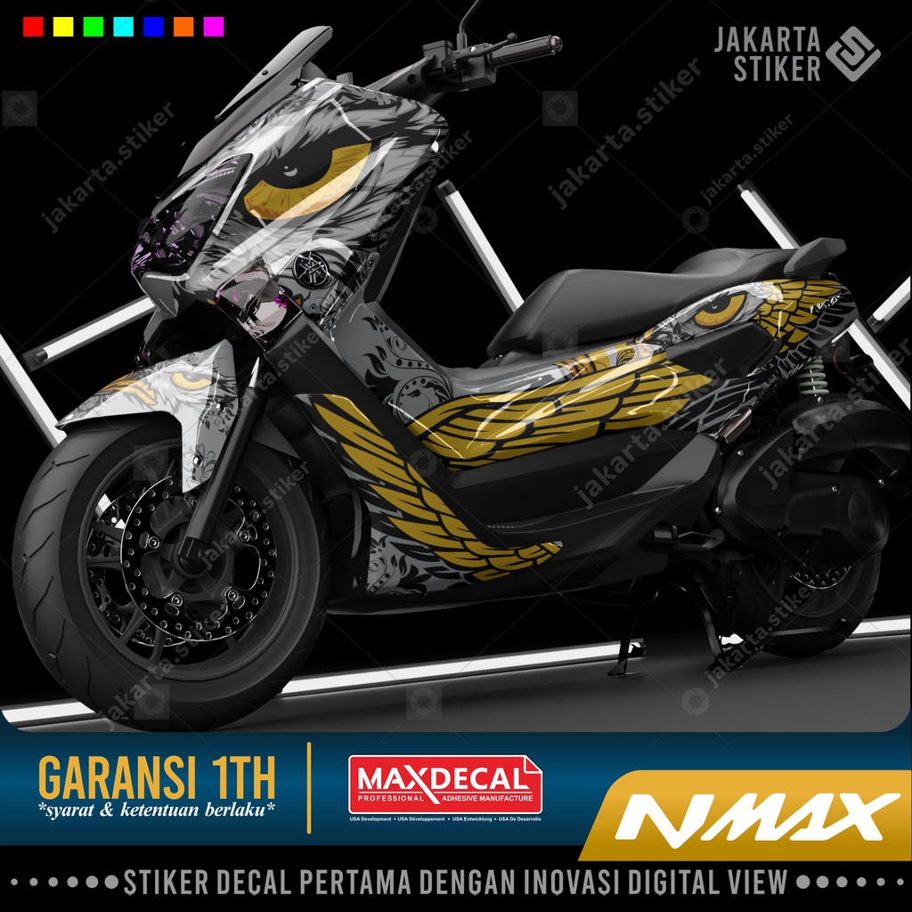 Stiker Decal Nmax Burung Elang Fullbodi - Striping Nmax