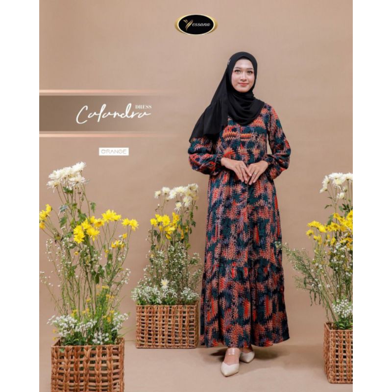 CALANDRA DRESS New Collection from Yessana Gamis Rayon Premium