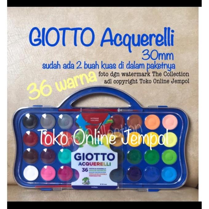 

36 Warna Giotto Acquerelli 353600 Watercolour Block Cake Atk0626Gt Terlaris