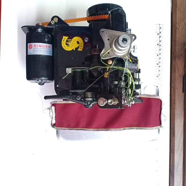 MESIN OBRAS NECI SINGER DENGAN MEJA DAN DINAMO