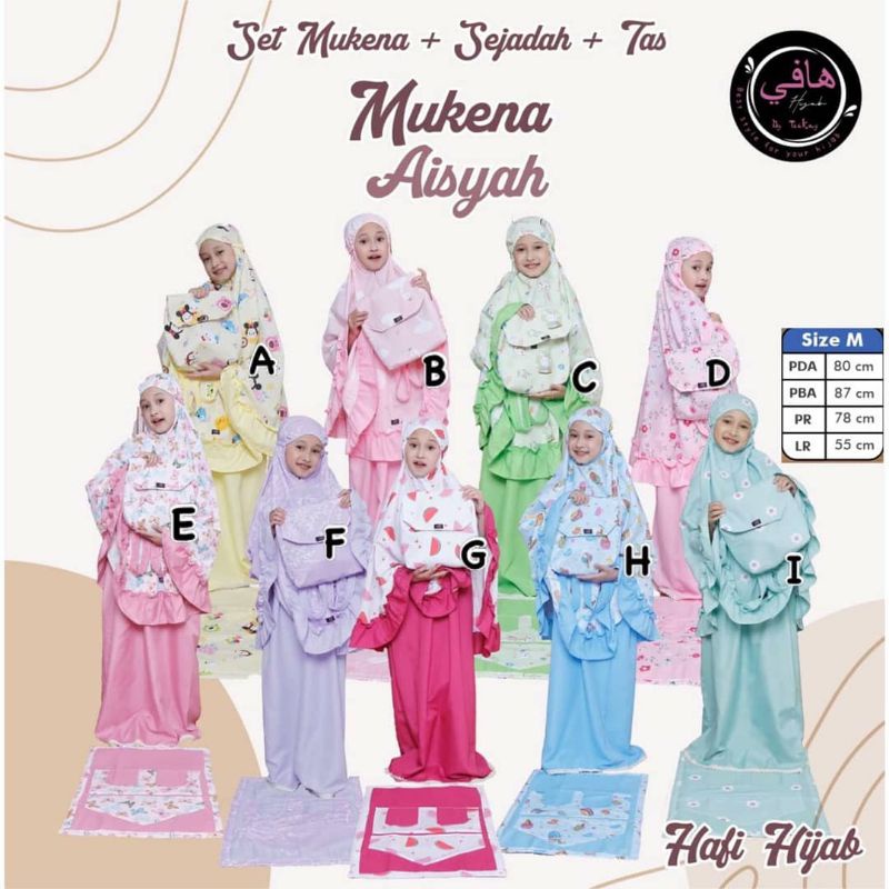 Set 3 in 1 *mukena aisyah* by hafi hijab