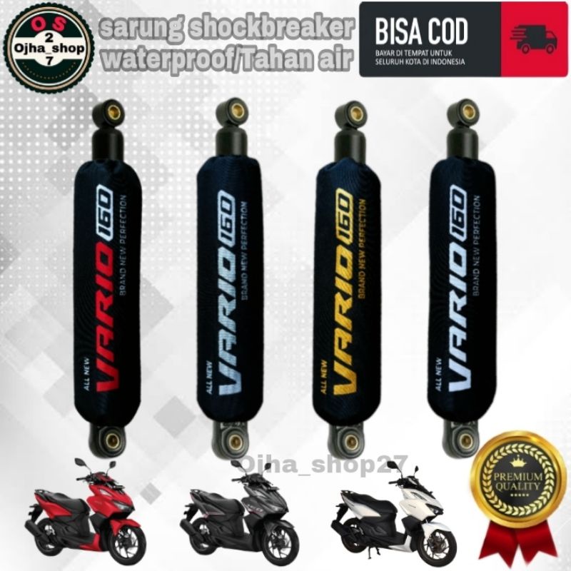 sarung shock breaker / cover shock breaker belakang motor Vario 160