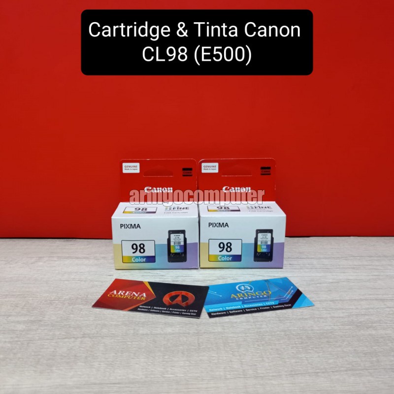 Cartridge &amp; Tinta Canon CL98 (E500)