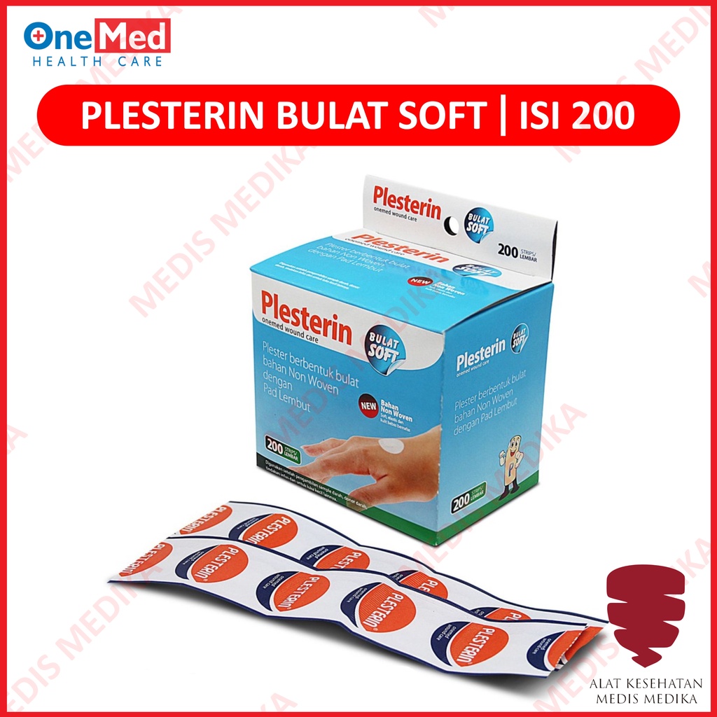 Plesterin Bulat Soft Non Woven Plester Penutup Luka Alat P3K Plaster Onemed