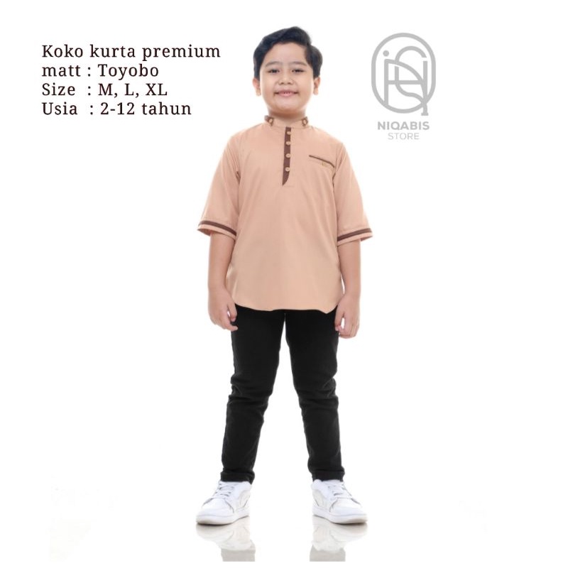 Baju koko anak kurta pakistan premium 2-12 tahun