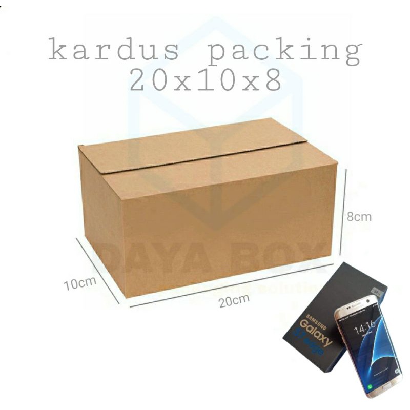 

TERMURAH KARDUS UK20X10X8 POLOS BOX PACKAGING