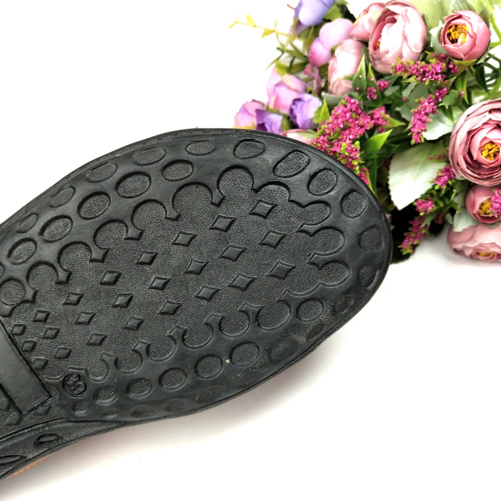 HQo Sandal Pria Terbaru / Sandal Pria Murah / Sandal Kulit Pria / FJ03 Mocca