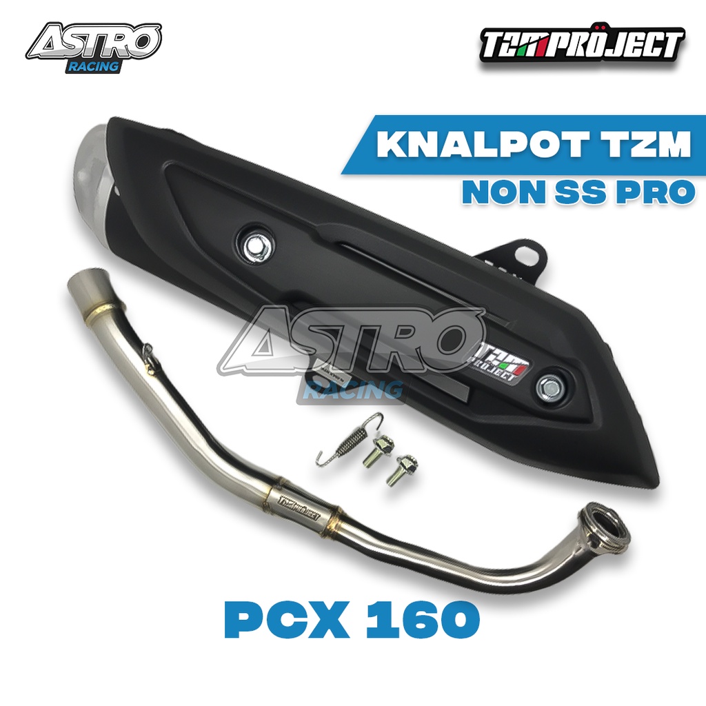 Knalpot TZM Project Racing Vario 125 Vario 150 NMAX AEROX PCX 150 Kenalpot Racing TZM STD NON SS PRO Full Package-PCX 160 NEW