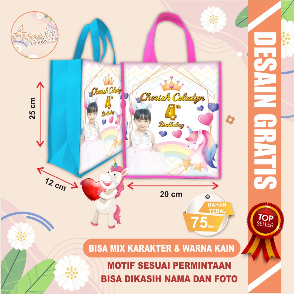 

tas ulang tahun anak / tas ultah / bingkisan ultah / tas souvenir ultah / tas souvenir /