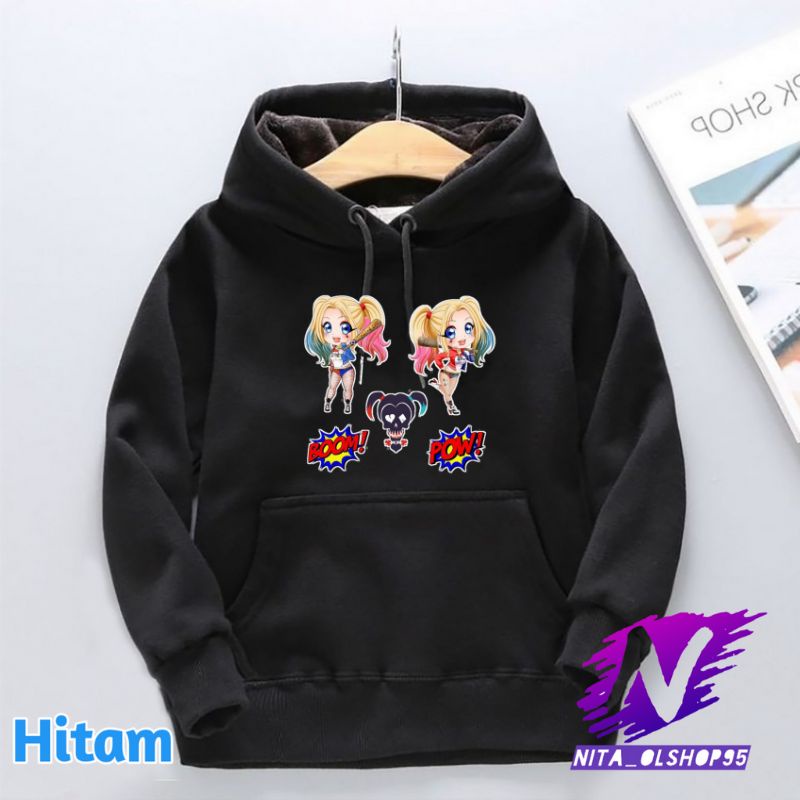 hoodie anak harley quen chibi