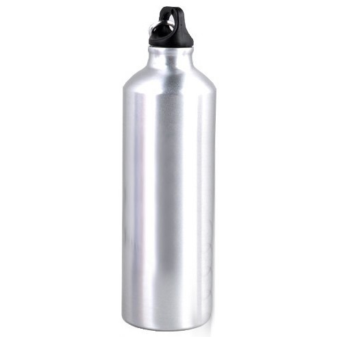 RX9 TaffSport Botol Minum Olahraga Aluminium 750ml Dengan Karabiner H2GO Silver Grab Medan