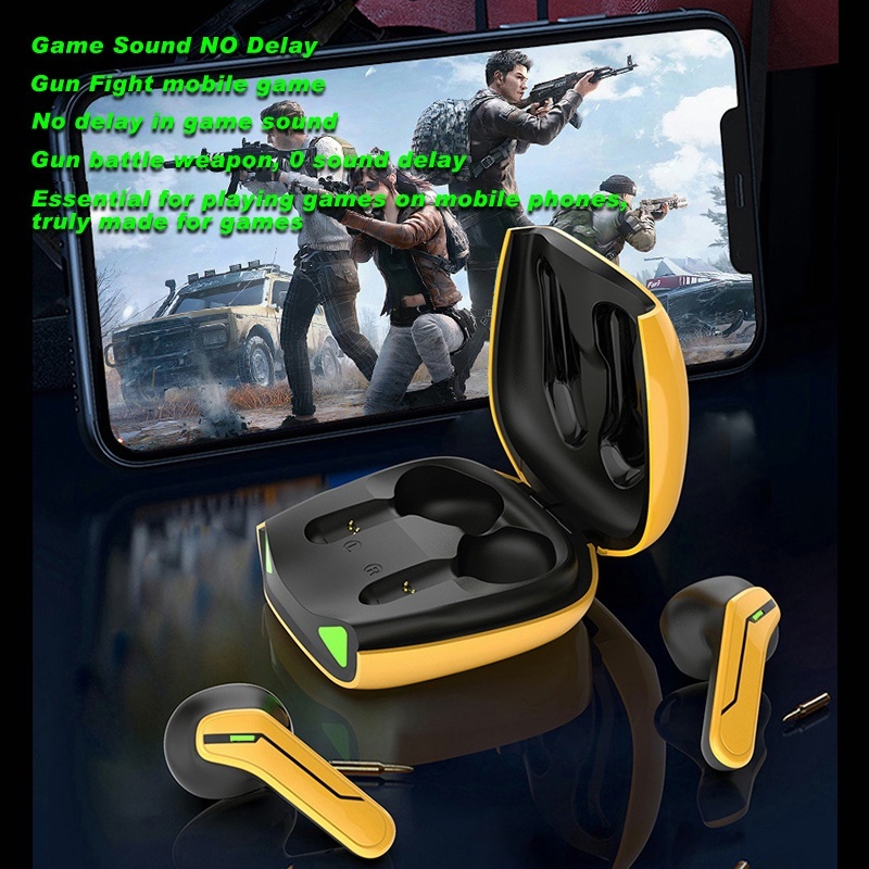 【BT015】Fxing R05 Earphone Gaming Bluetooth NO Delay Pubg Earphone Tws Wireless Stereo Earbuds Gaming Bluetooth Headset