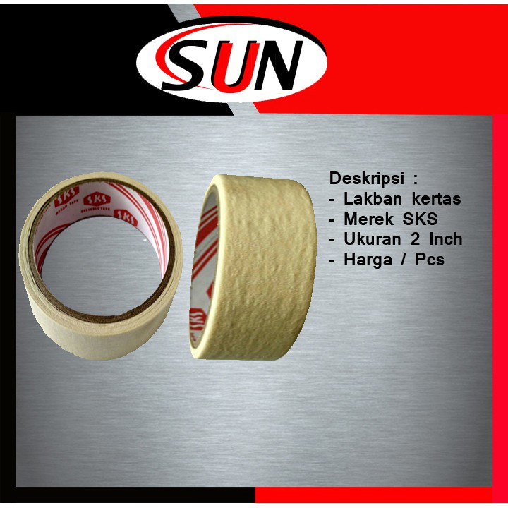 Lakban Kertas 2  Inch Sks Isolasi Masking Tape