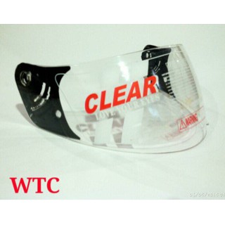 Visor Kaca helm WTC bening + rachet helm full face fullface kaca helm