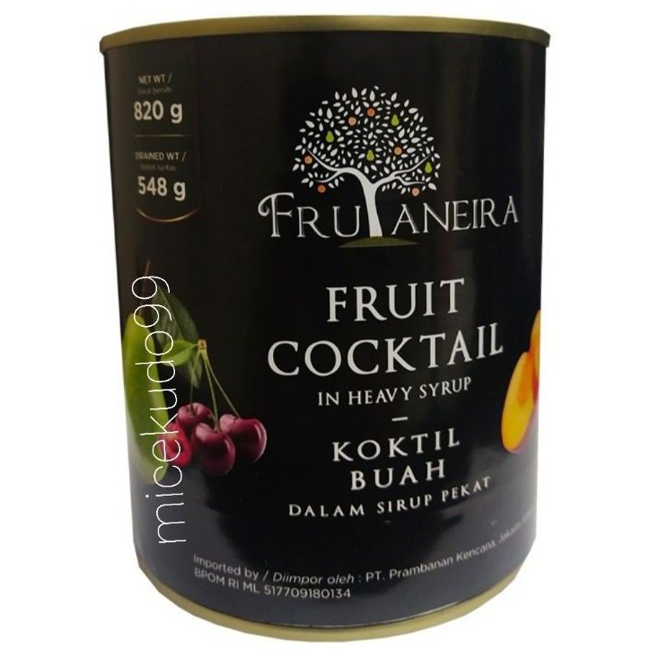 

FRUTANEIRA FRUIT COCKTAIL / KOKTIL BUAH DALAM SIRUP KALENG / BUAH CAMPUR