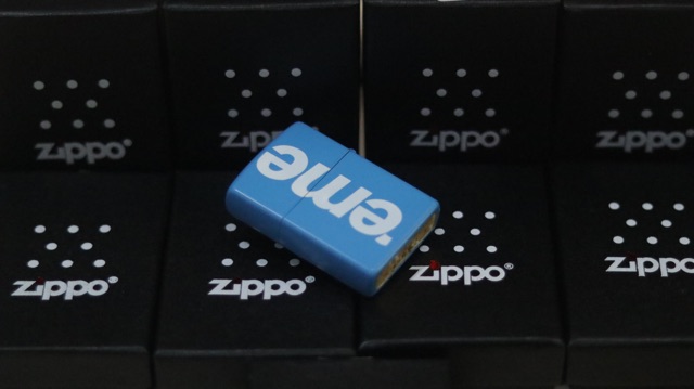 Zippo Matte SUPREME Biru Muda Grade Ori