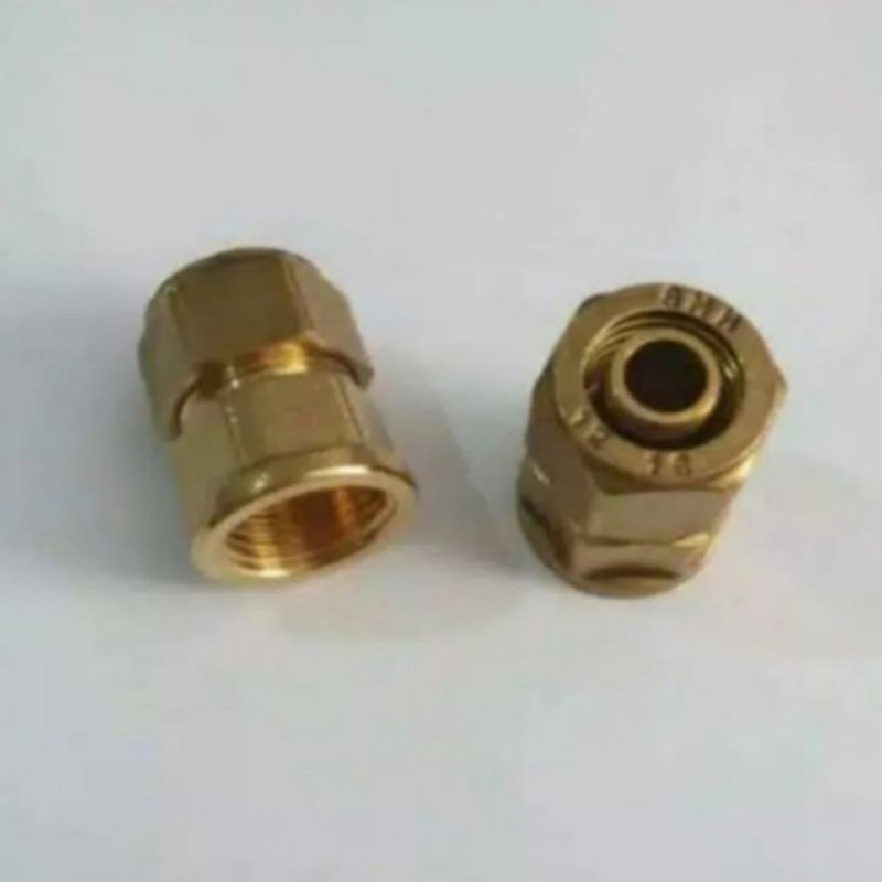 Nepel sambungan pipa Sock/Nepel air panas dingin kuningan water heater