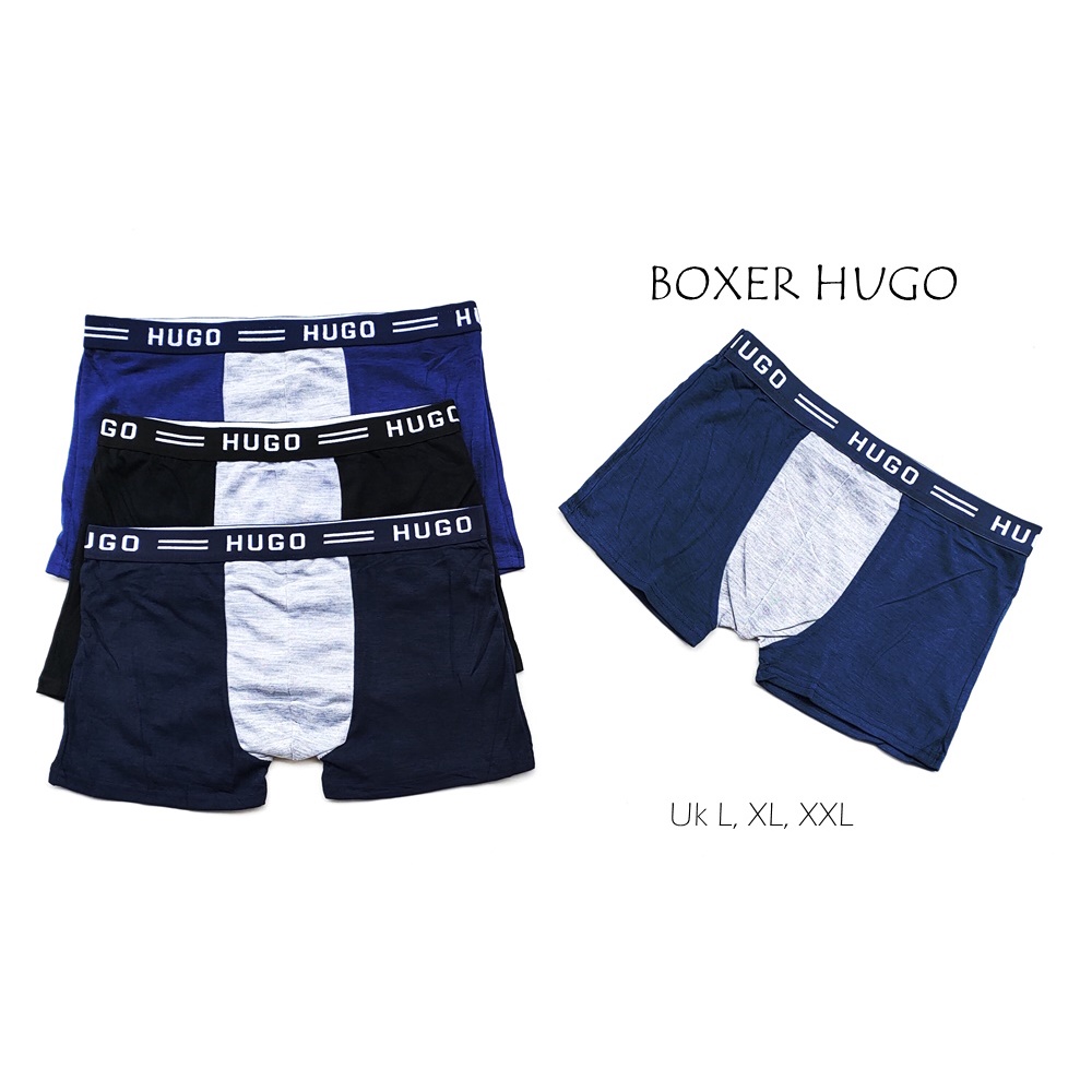 Celana Dalam Hugo / Boxer Hugo ABG/Pria Laki-Laki Dewasa 3 Pcs