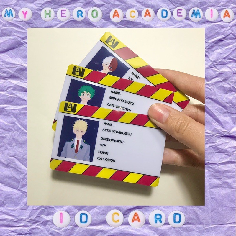 

My Hero Academia ID Card by @sushi.and.poo
