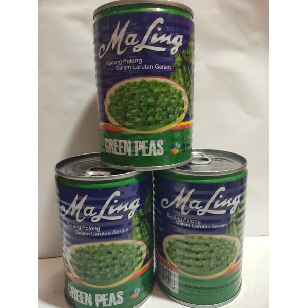 

Maling Green Peas/Kacang Polong Dalam Larutan Garam,berat bersih 397 GR