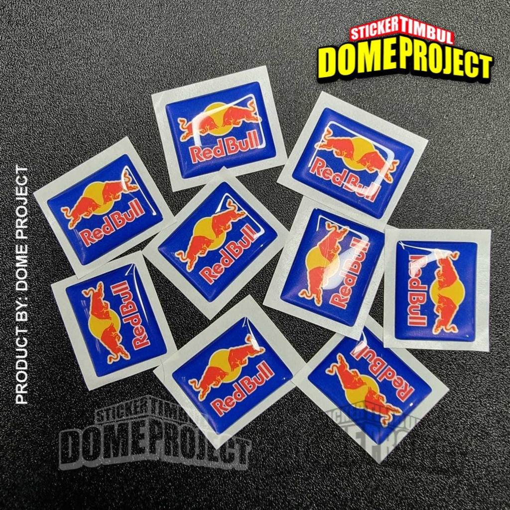 EMBLEM SPIDOMETER HONDA LOGO REDBULL STIKER TIMBUL AKSESORIS MOTOR STICKER SPEEDOMETER