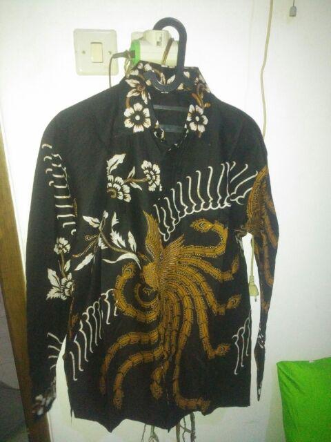 Kemeja Batik Pria Lengan Panjang Size M L Xl Xxl Bswart Batik Hrb026 Kenango Hem Panjang Padi