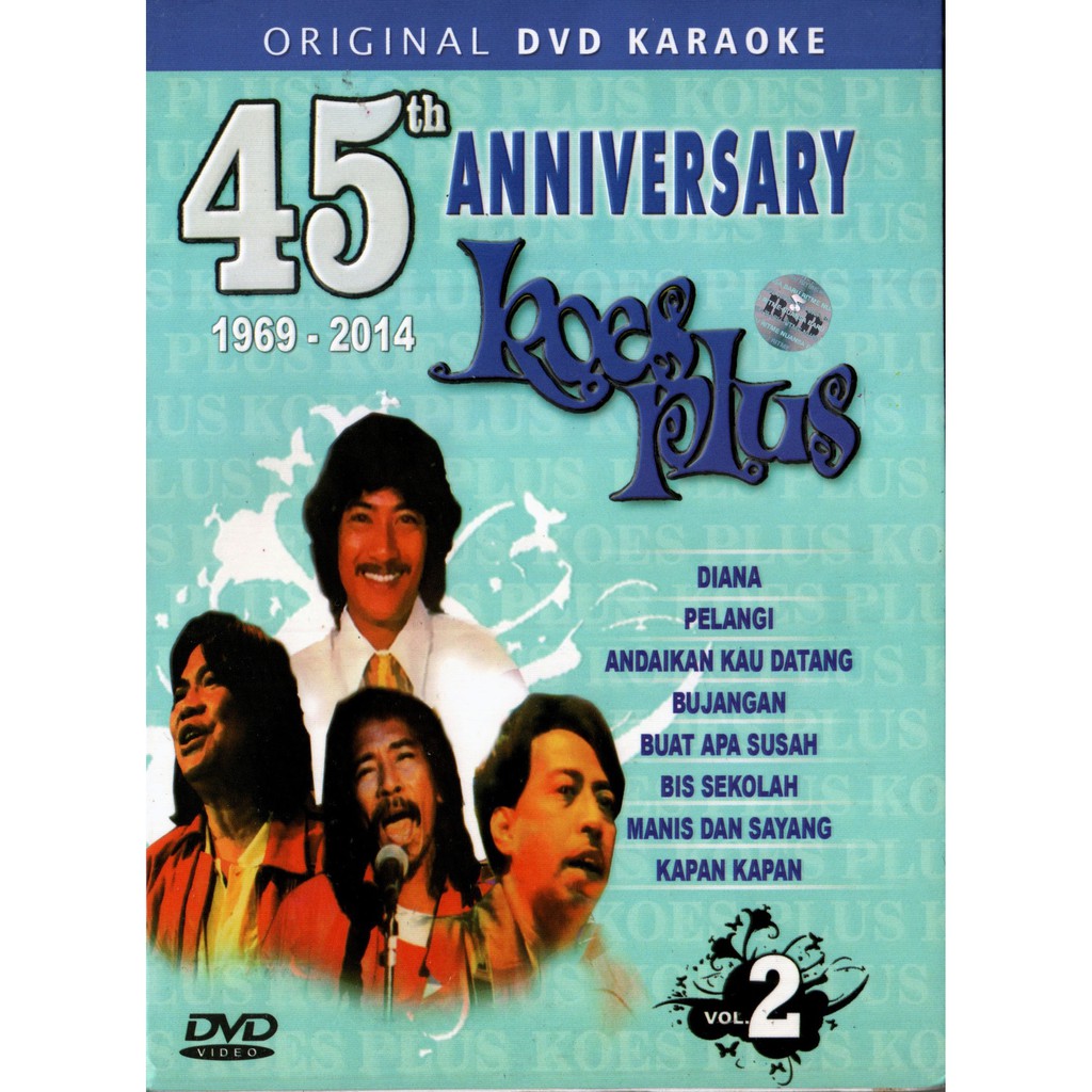 DVD KARAOKE KOES PLUS 45TH ANNIVERSARY VOLUME 2 (ORIGINAL)