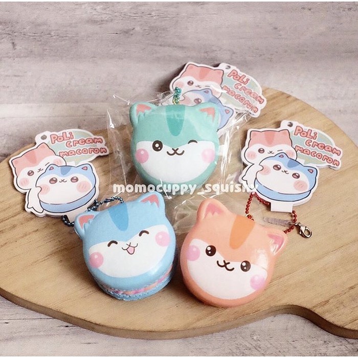 PROMO SQUISHY LICENSED poli cream macaron by popular boxes (ORI)