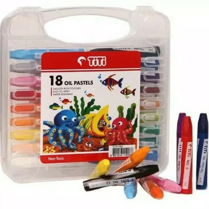 

Crayon Oil Pastel Titi 18 Warna