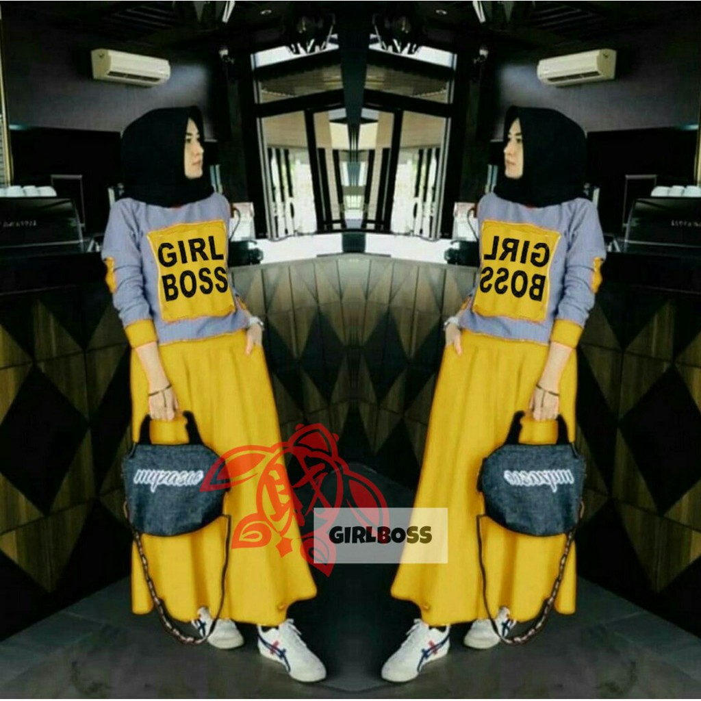 SETELAN SET GIRLBOSS / SET WANITA BUAT HARI-HARI SIZE XL