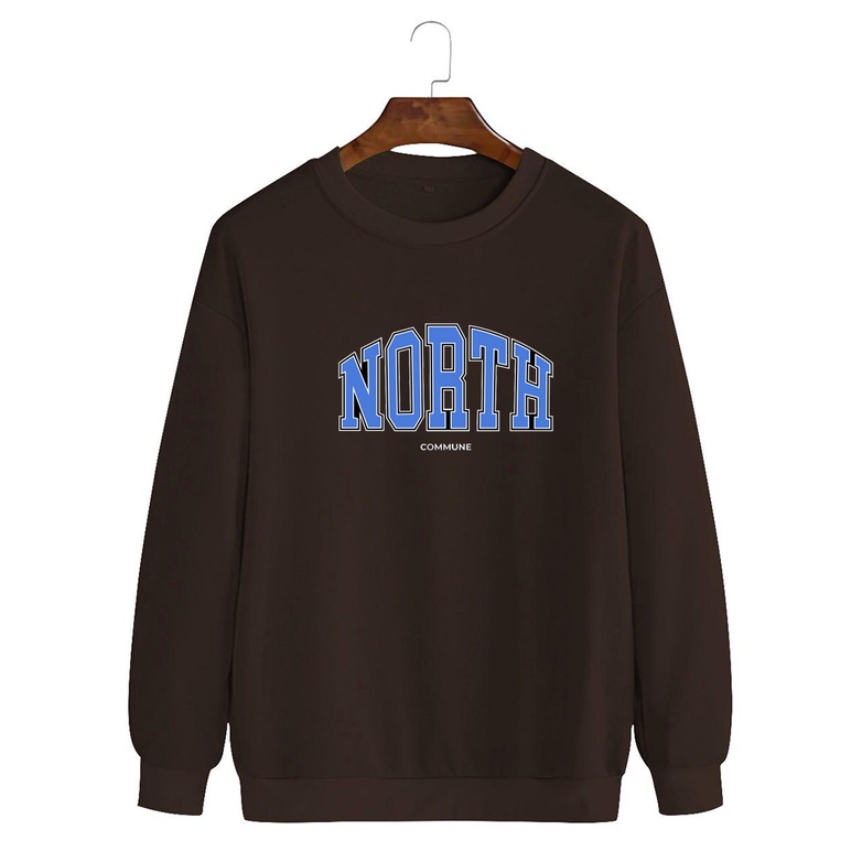 Noveli wear - Sweatshirt roughneck | sweater crewneck basic unisex distro North berkualitas sablon digital 032