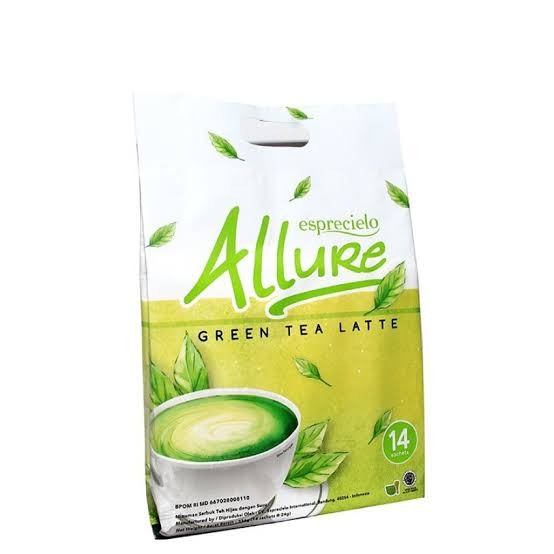 

(BISA COD) Allure Green Tea Matcha Latte Esprecielo Eco Bag 14sachets @24gr