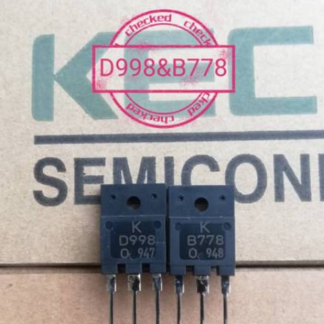 TRANSISTOR B 778 D 998 KEC TR B778 TR D998 ORIGINAL