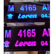 plat nomer led motor keren