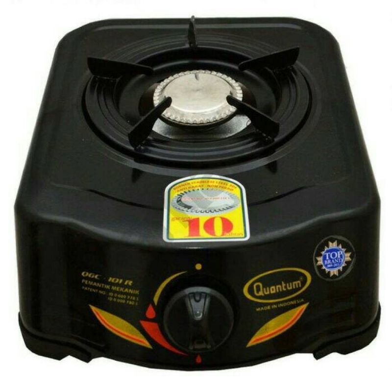 Quantum Kompor Gas 1 Tungku Teflon Hitam QGC101R