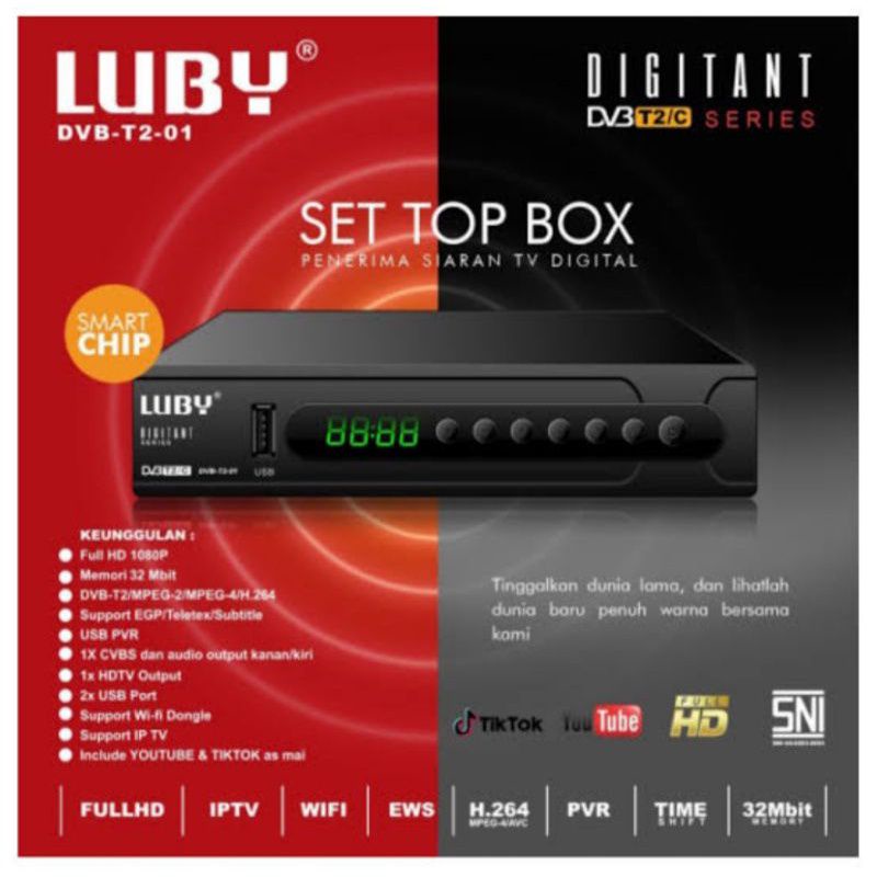 Jual set top box digital luby / stb digital / anten digital / antena tv