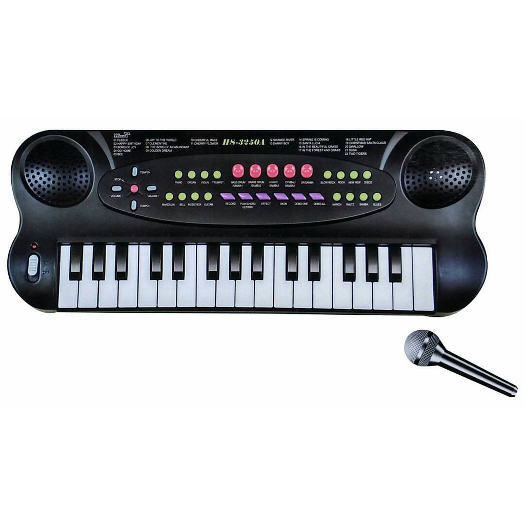 Mainan Anak - 32 Keyboard Electric Piano Alat Musik Organ Hitam MURAH