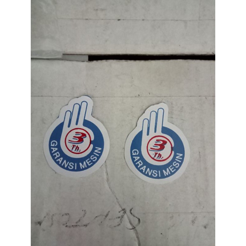 

stiker gambar ok,garansi mesin 3 tahun