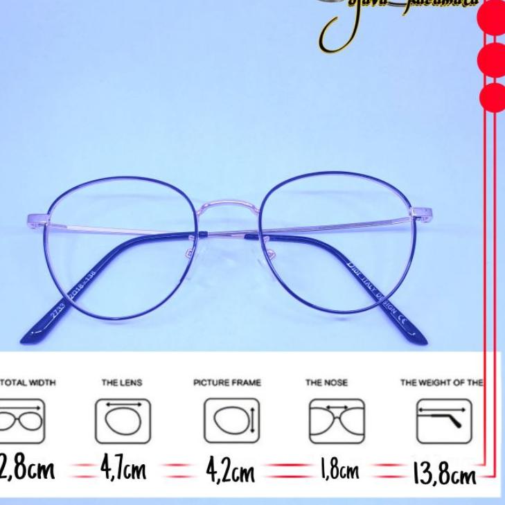 Best KACAMATA BULAT KECIL  Photocromic Antiradiasi Blucromic  Bulat Kecil Wanita Pria ,,