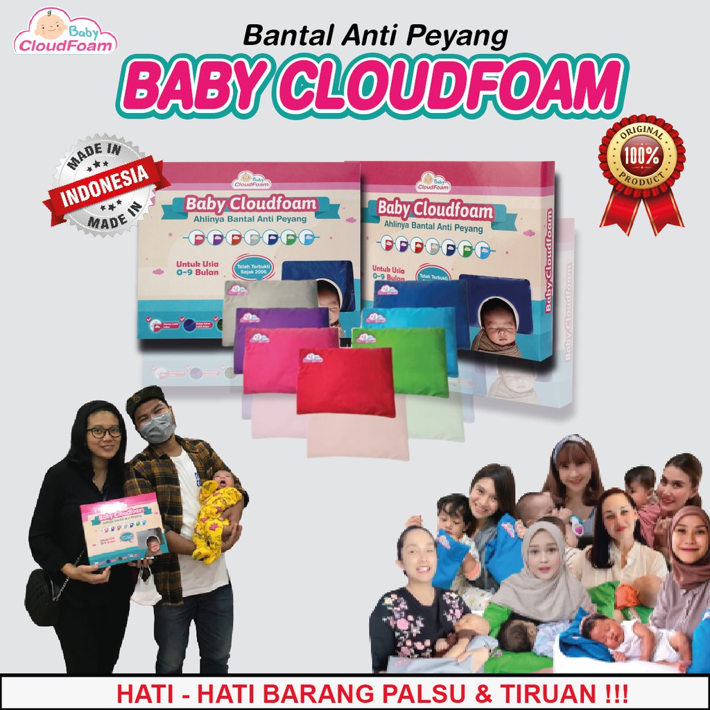 PROMO 4.4 Baby CloudFoam - Alas Terapis Kepala Bayi Anti Peyang