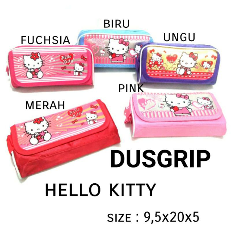 TEMPAT PENSIL UNTUK ANAK PEREMPUAN MOTIF HELLO KITTY TERBARU DAN TERMURAH